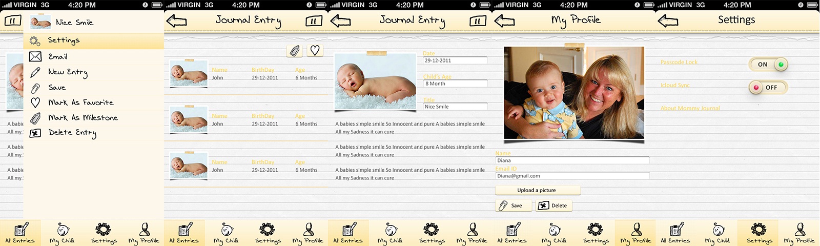 mommyj responsive website